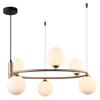 Hängande Lampa <strong>Amora</strong>  Guld Matt Ø 60 cm