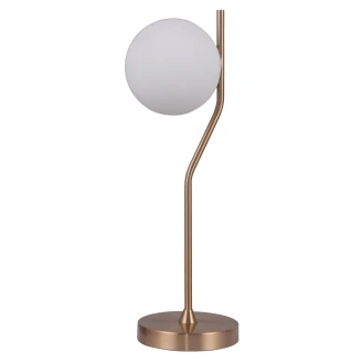 Bordslampa <strong>Carilia</strong>  Honungsmässing, Vit Matt