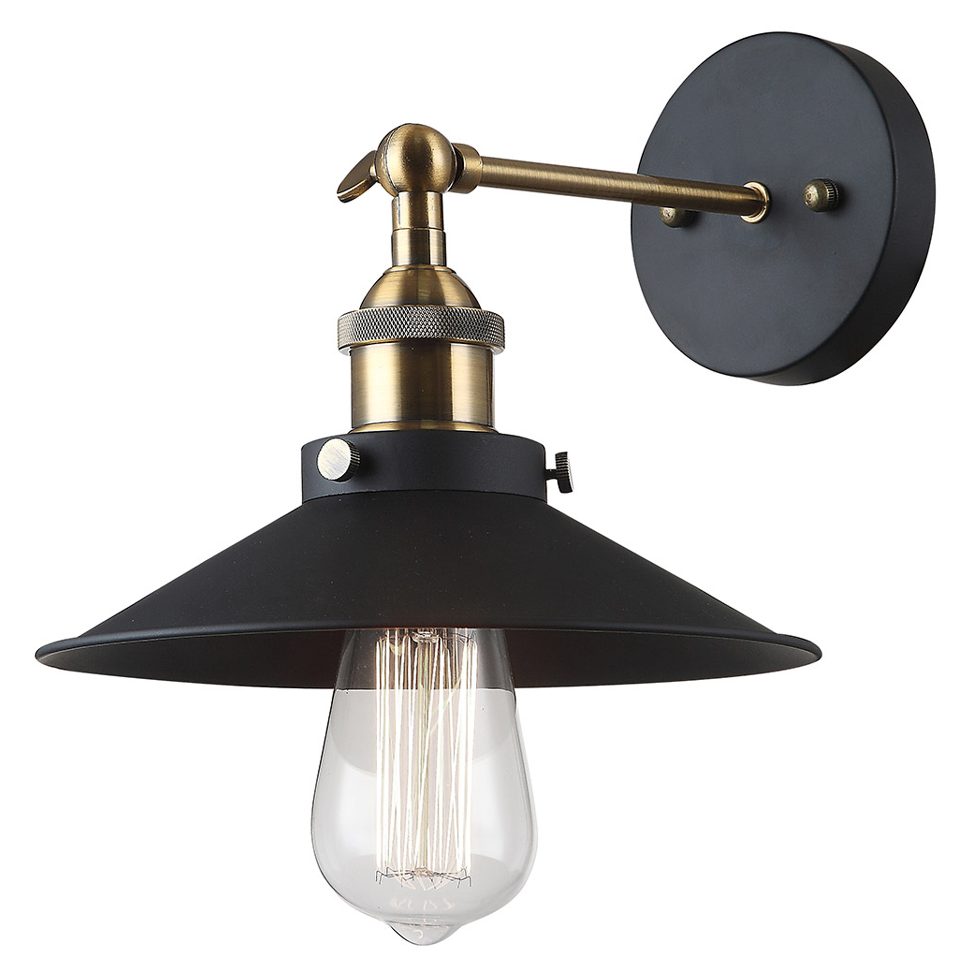 Vägglampa Kervan Svart Matt