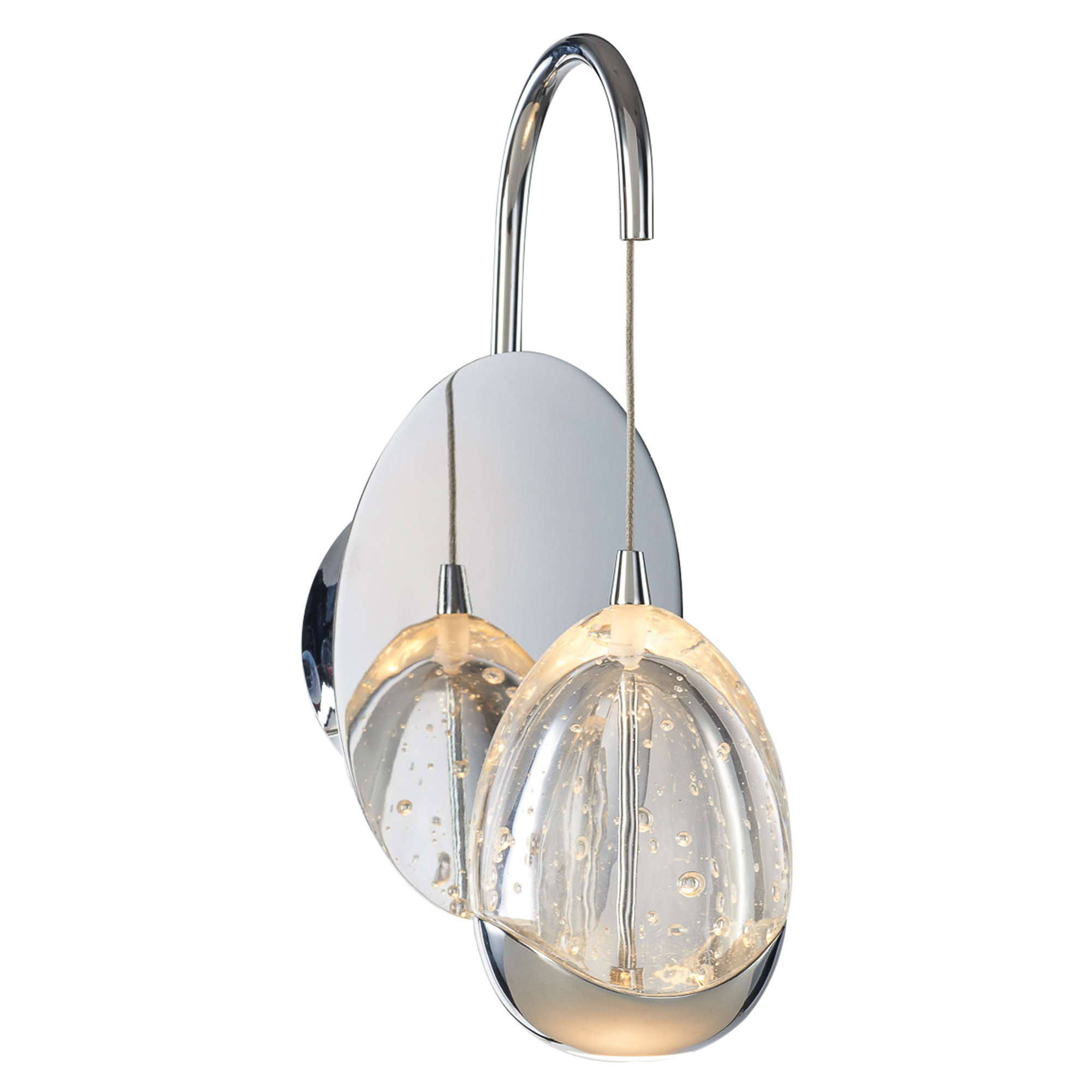 Vägglampa Huletta Krom Blank