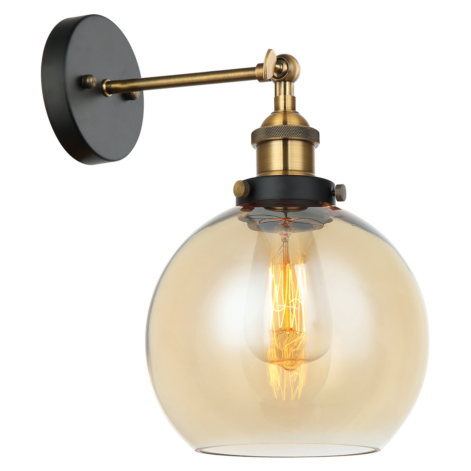 Vägglampa Cardel Bärnsten Blank