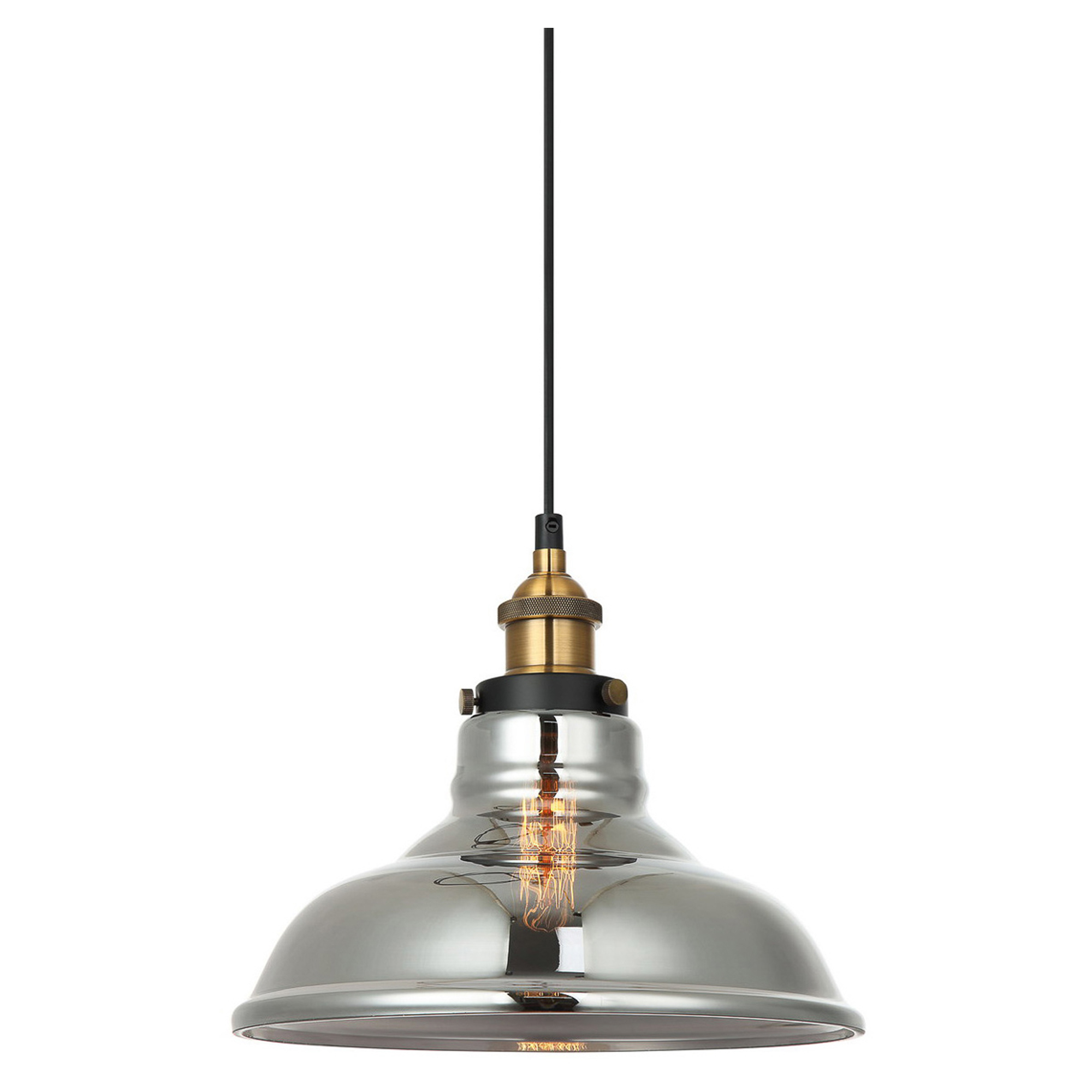 Hängande Lampa Huron Rökig Blank Ø 28 cm