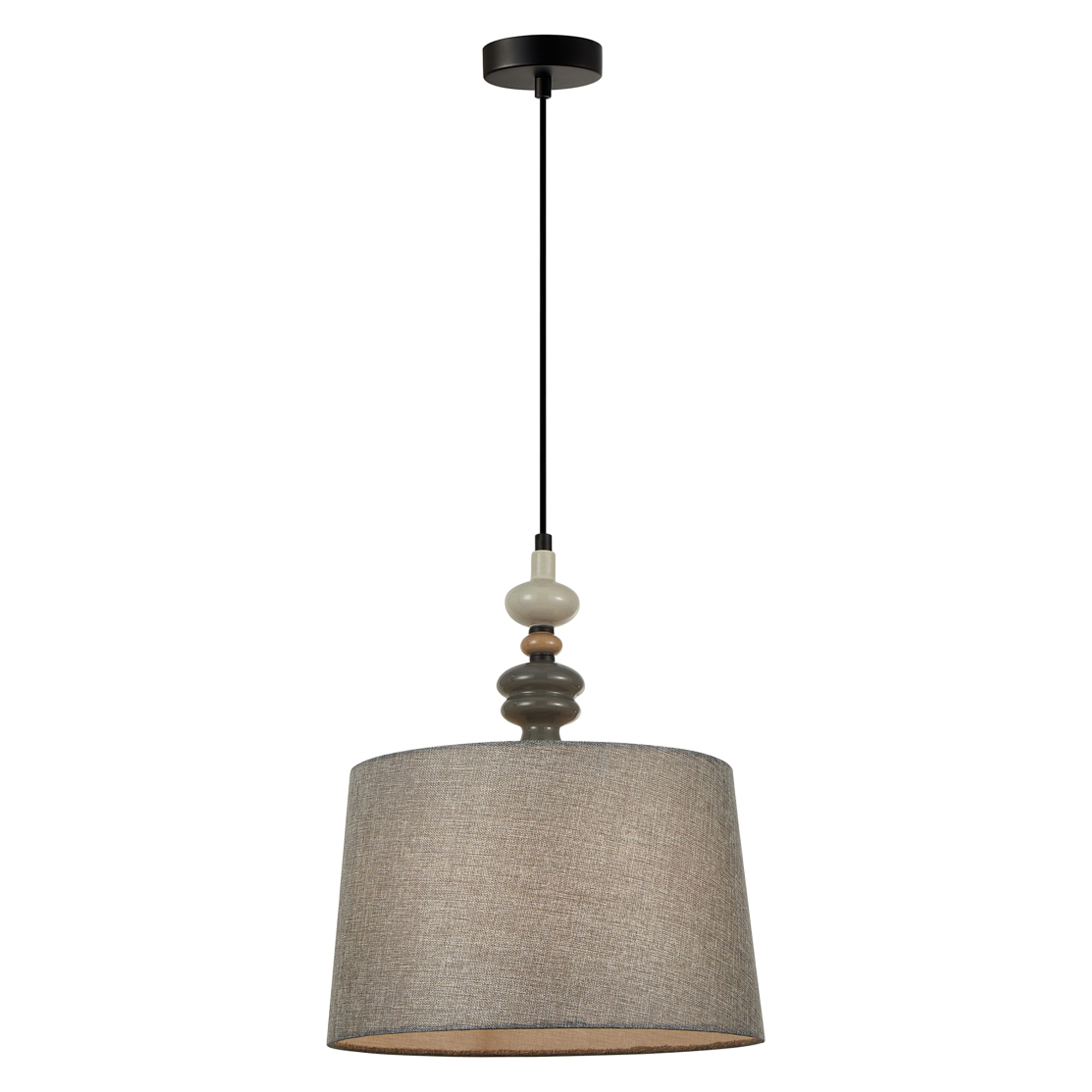 Hängande Lampa Nerova M Grå, Svart Matt