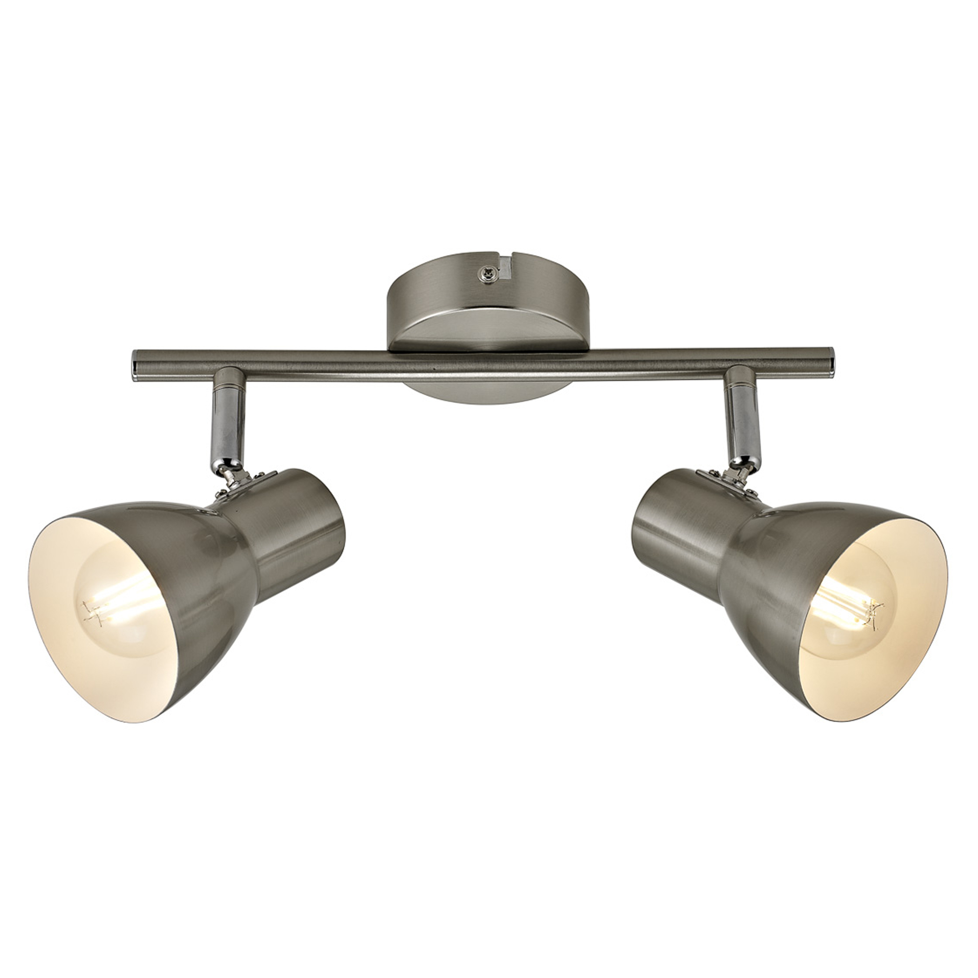 Taklampa Ravino Duo Satin Nickel Matt
