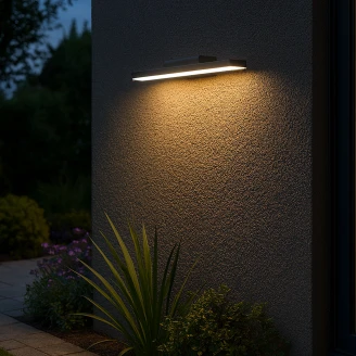 Vägglampa <strong>Marelo</strong>  4000 K Grå Matt