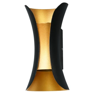 Vägglampa <strong>Dantea</strong>  Svart, Guld Matt