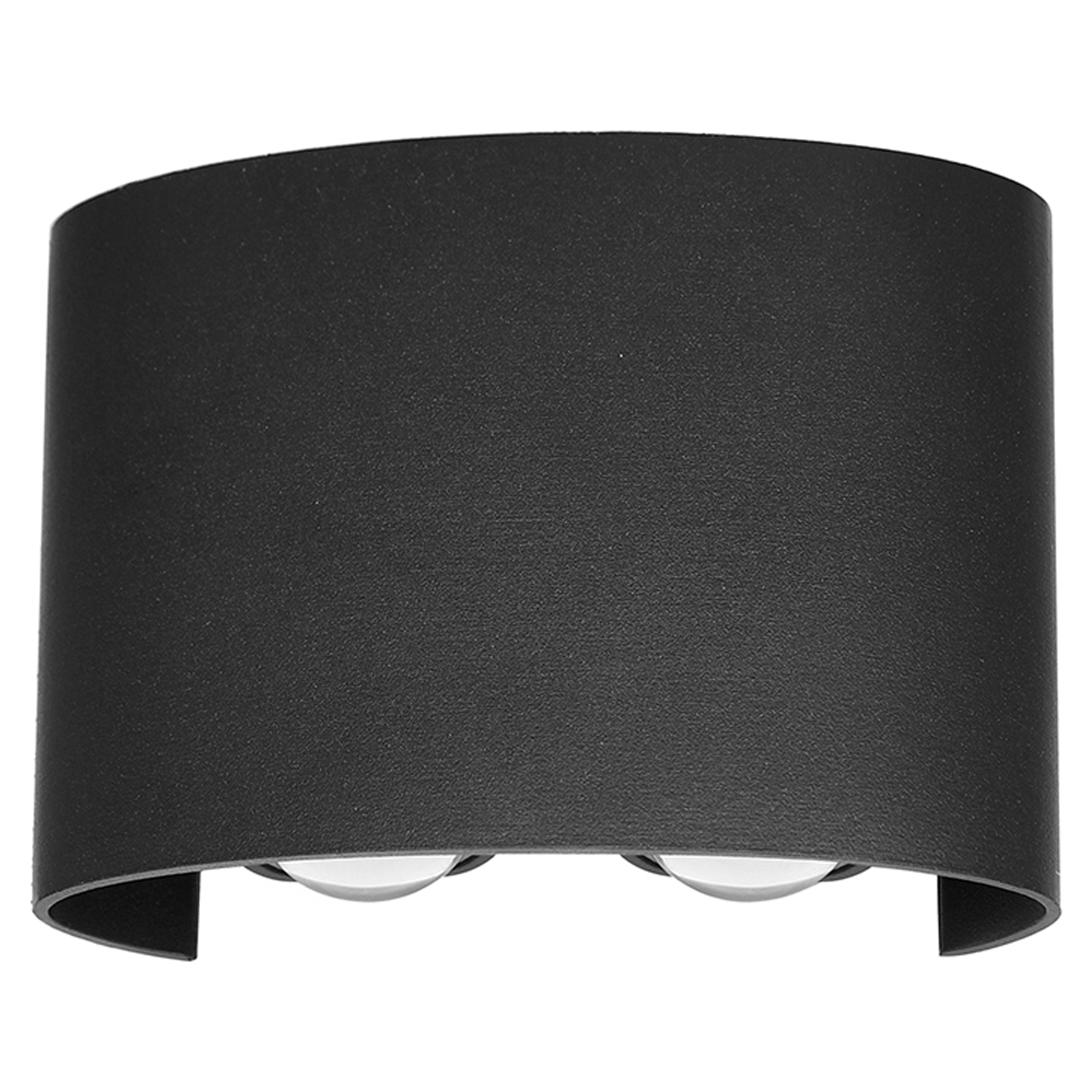 Vägglampa Ortano Duo Svart Matt