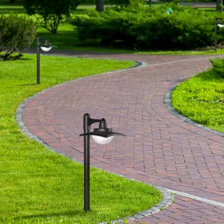 Trädgårdslykta <strong>Isaro</strong>  3000 K Svart Matt