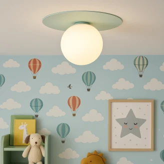 Vägg-/Taklampa <strong>Dorian</strong>  Grön Matt