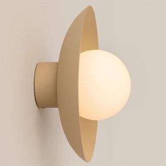 Vägglampa <strong>Solin</strong>  Beige, Vit Matt