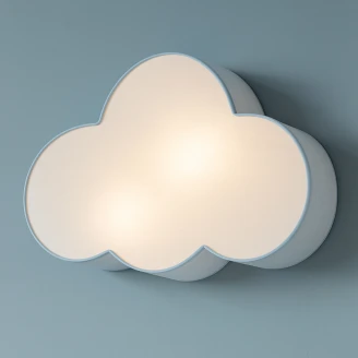 Vägg-/Taklampa <strong>Moln</strong>  Blå Matt 63 cm
