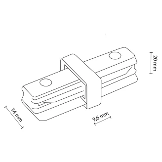 Rett Tilkoblingsstykke <strong>Tracer 1-Fas</strong> e Svart