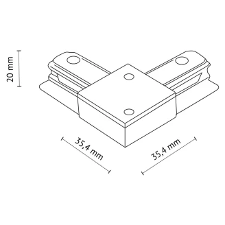 L-Tilkoblingsstykke <strong>Tracer 1-Fas</strong> e Svart