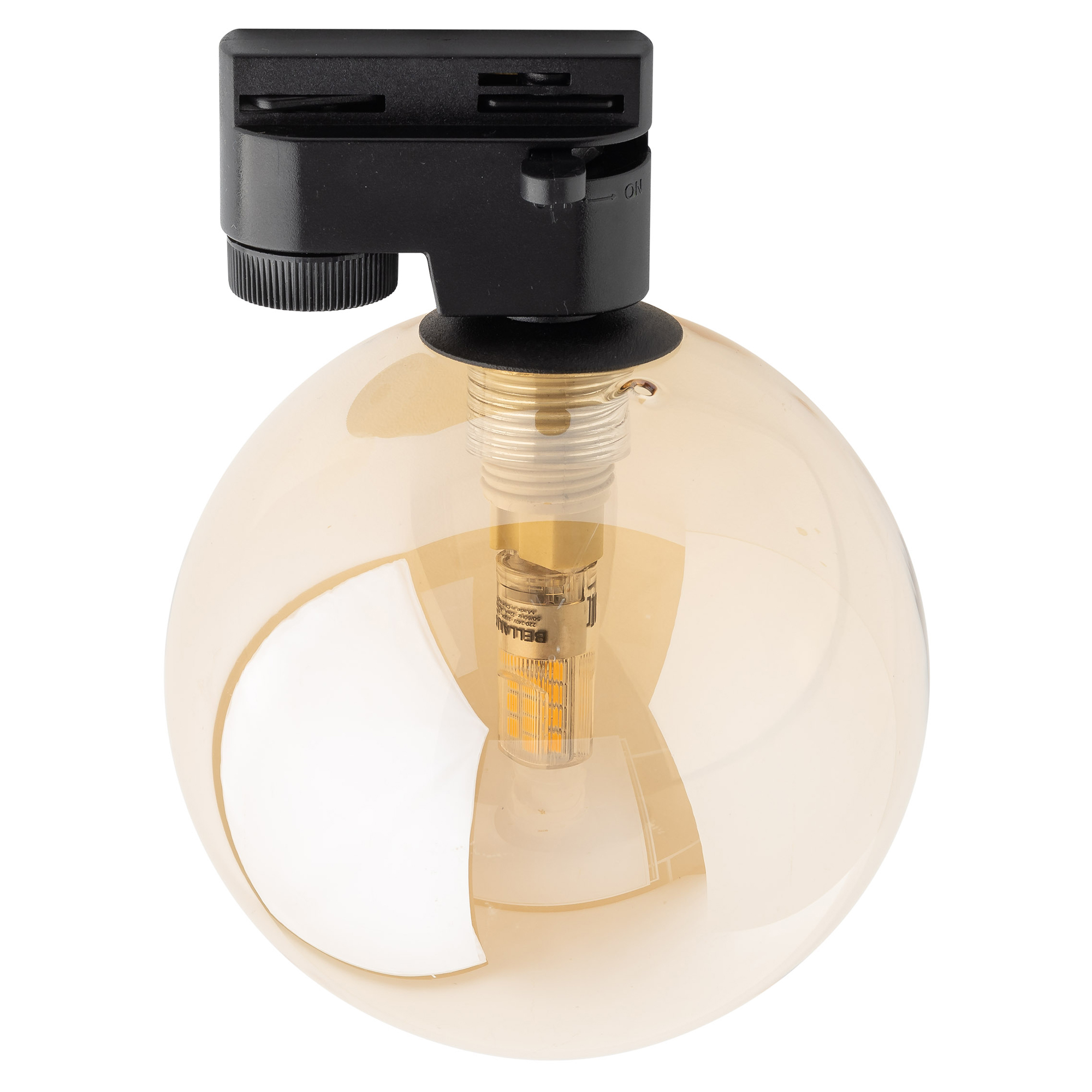 Taklampa Lyn för Skensystem Tracer 1-Fas Bärnsten