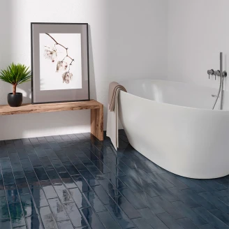 Klinker <strong>Slick</strong>  Blå Blank 7x28 cm