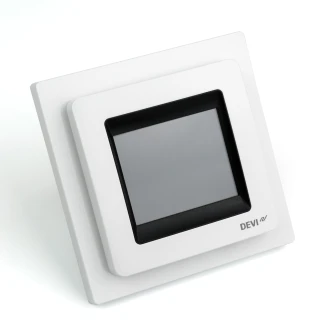 Termostat <strong>DEVIreg™ Touch</strong>  Polar White - Pekskärm, Rums- och Golvgivare