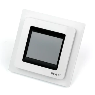 Termostat <strong>DEVIreg™ Touch</strong>  Polar White - Pekskärm, Rums- och Golvgivare