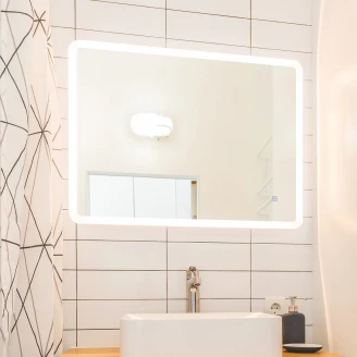 Spegel <strong>Lumeo</strong>  LED med Rundade Hörn Dimbar 60x80 cm