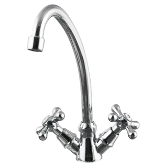 Tvättställsblandare <strong>Loxley</strong>  20 cm Krom Blank