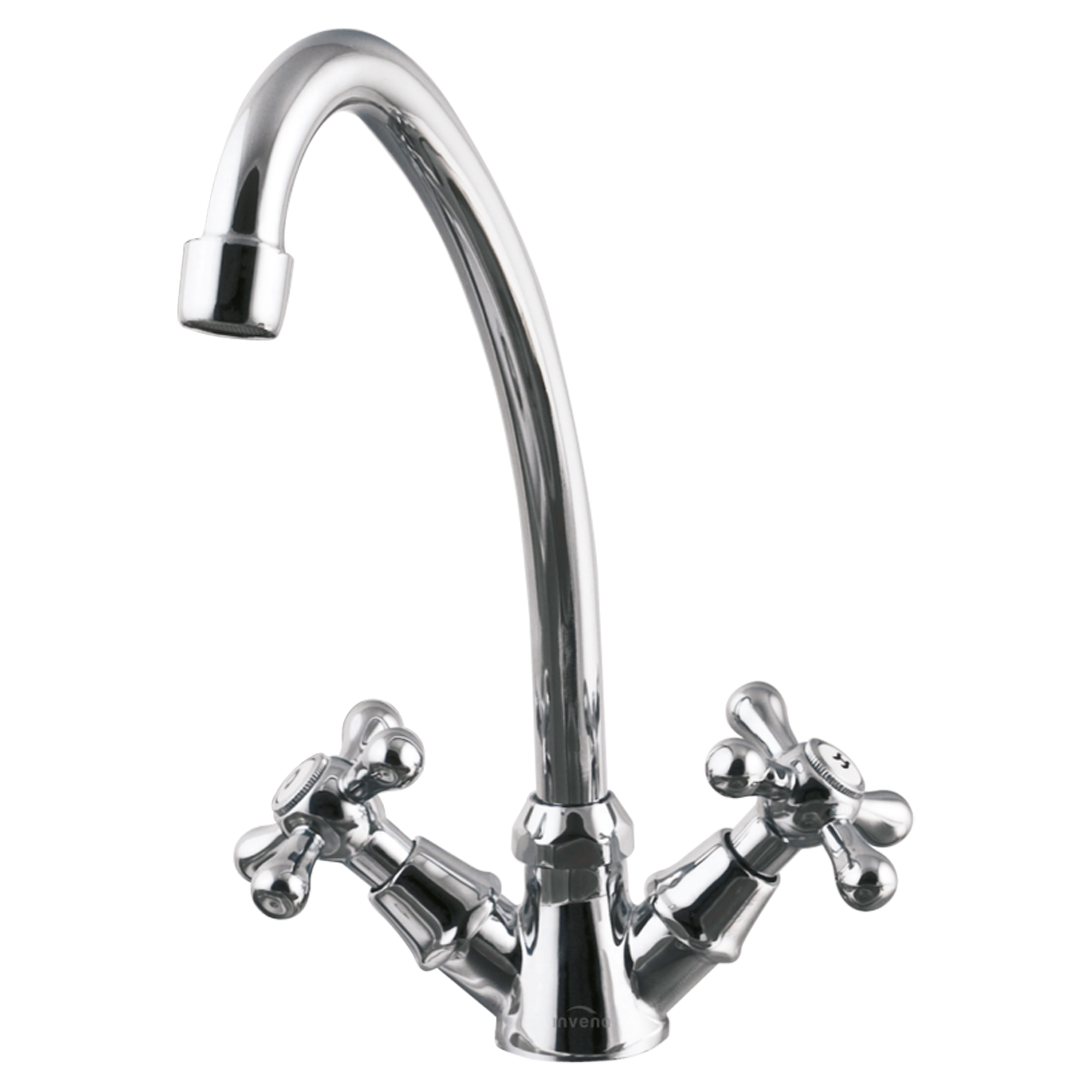 Tvättställsblandare Loxley 20 cm Krom Blank