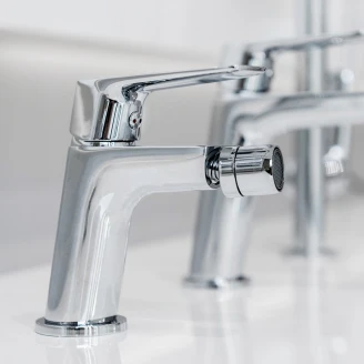 Ravak Bidéblandare Prism Krom Blank med Bottenventil