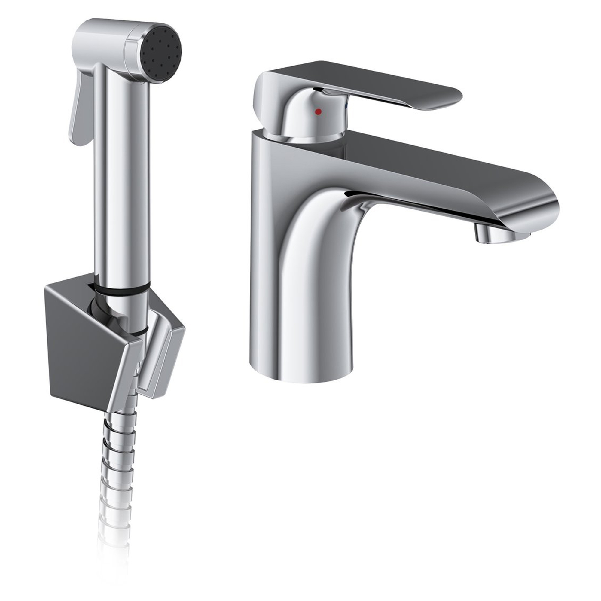 Ravak Bidéblandare med Bidédusch Flat Krom Blank