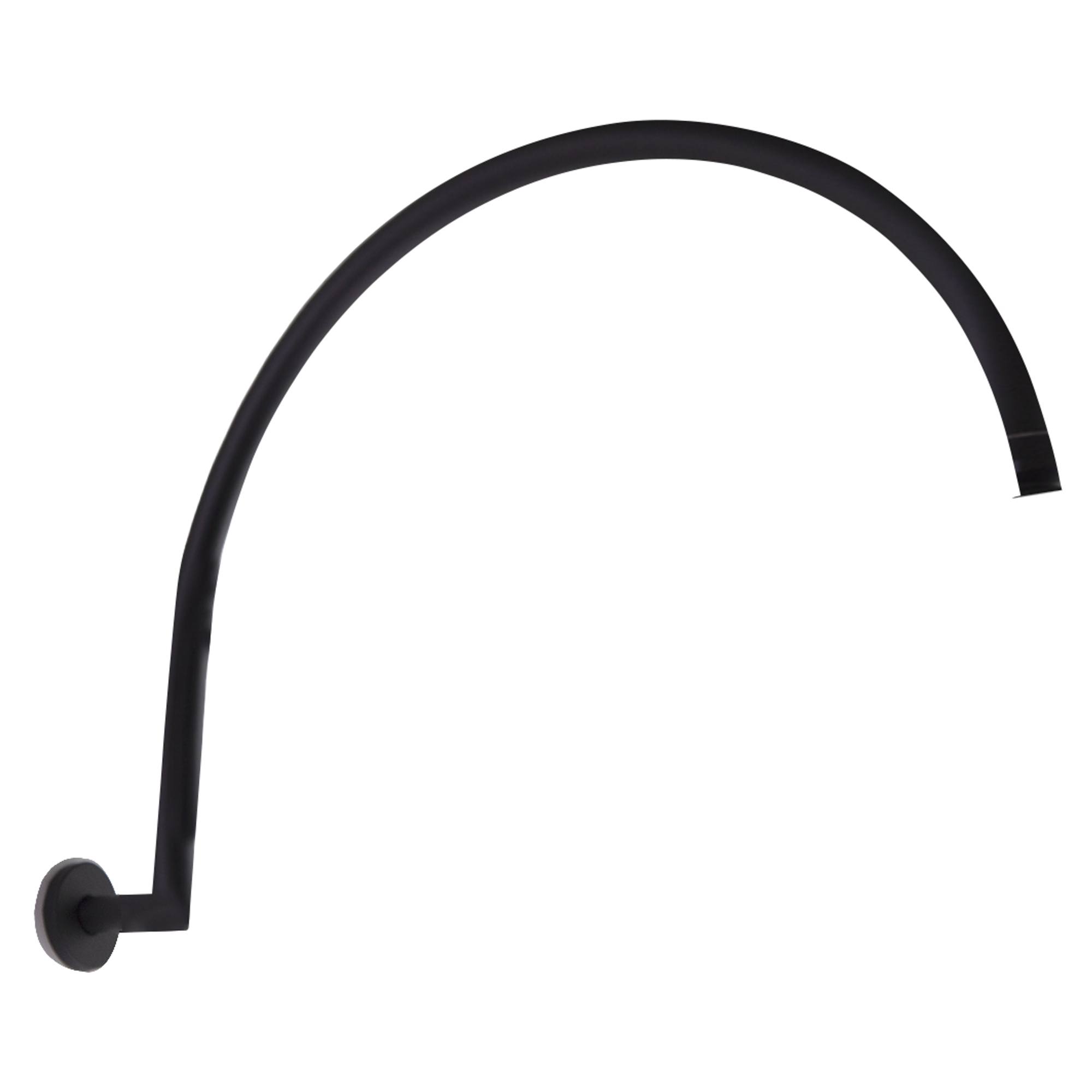 Väggduscharm Domea Svart Matt