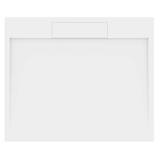 Gjutmarmor Duschkar <strong>Isbre</strong>  120x100 cm Vit Blank