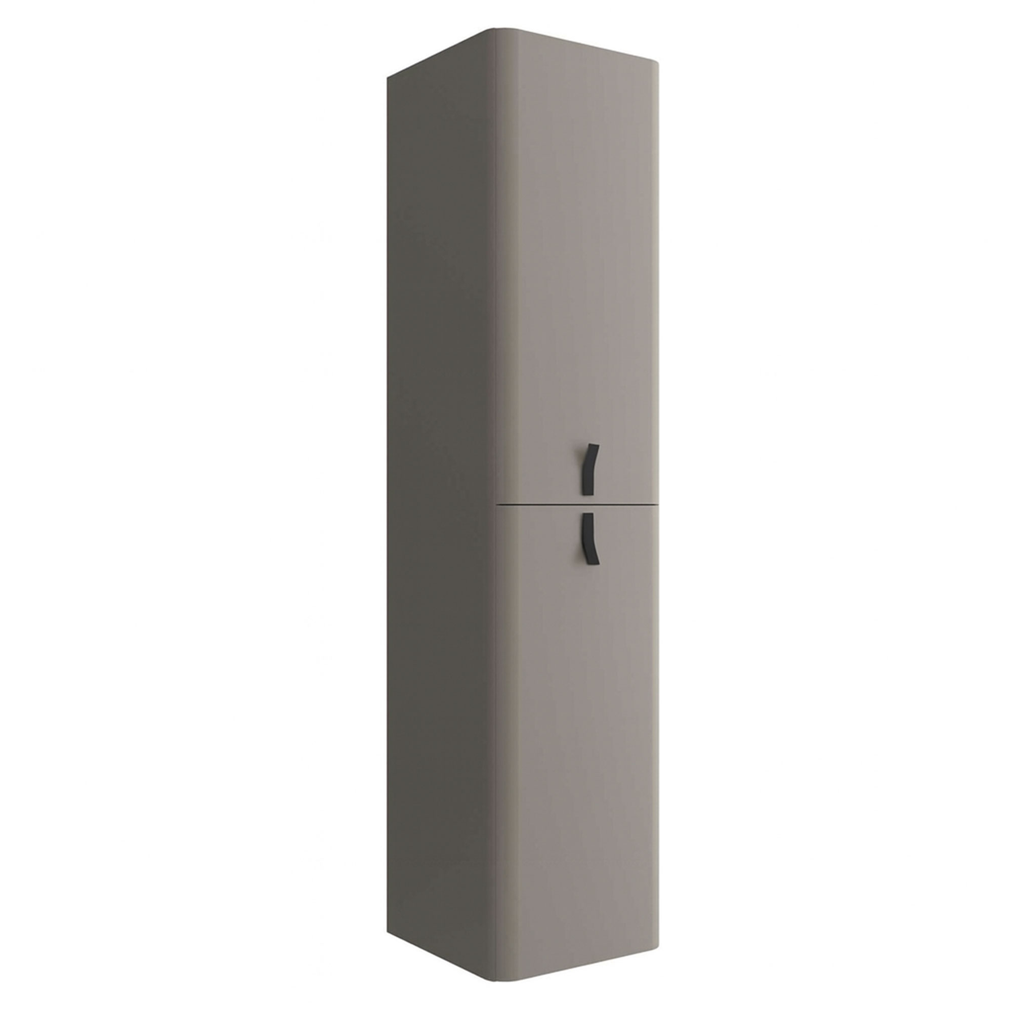 Högskåp Avrel Taupe Matt med Handtagen Svart