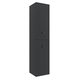 Högskåp <strong>Norrby</strong>  Antracit Matt med Handtagen Gripen Svart