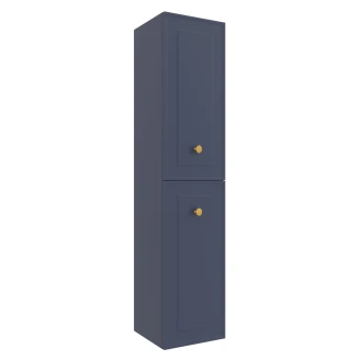 Högskåp <strong>Norrby</strong>  Mörkblå Matt med Handtagen Gripen Guld