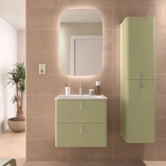 Högskåp <strong>Avrel</strong>  Salvia Matt med Handtagen Krom