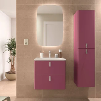 Högskåp <strong>Avrel</strong>  Granat Matt med Handtagen Krom