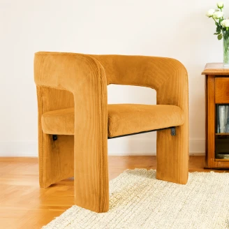 Leitmotiv Fåtölj <strong>Vigor</strong>  Ockragul Matt