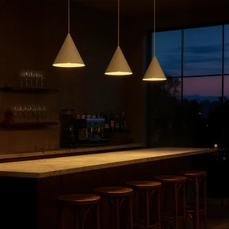 Hängande Lampa <strong>Seattle</strong>  Beige Matt Ø 19 cm