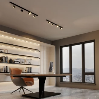 Skensystem Set <strong>Tracer 1-Fas</strong>  Argo Svart 100 cm