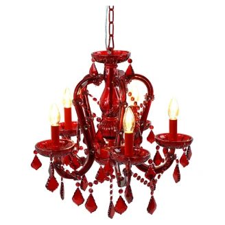 Werner Voss Hängande Lampa <strong>Aurora Delta</strong>  Röd Blank