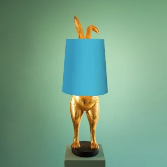 Werner Voss Bordslampa <strong>Hiding Bunny®</strong>  Turkos, Guld
