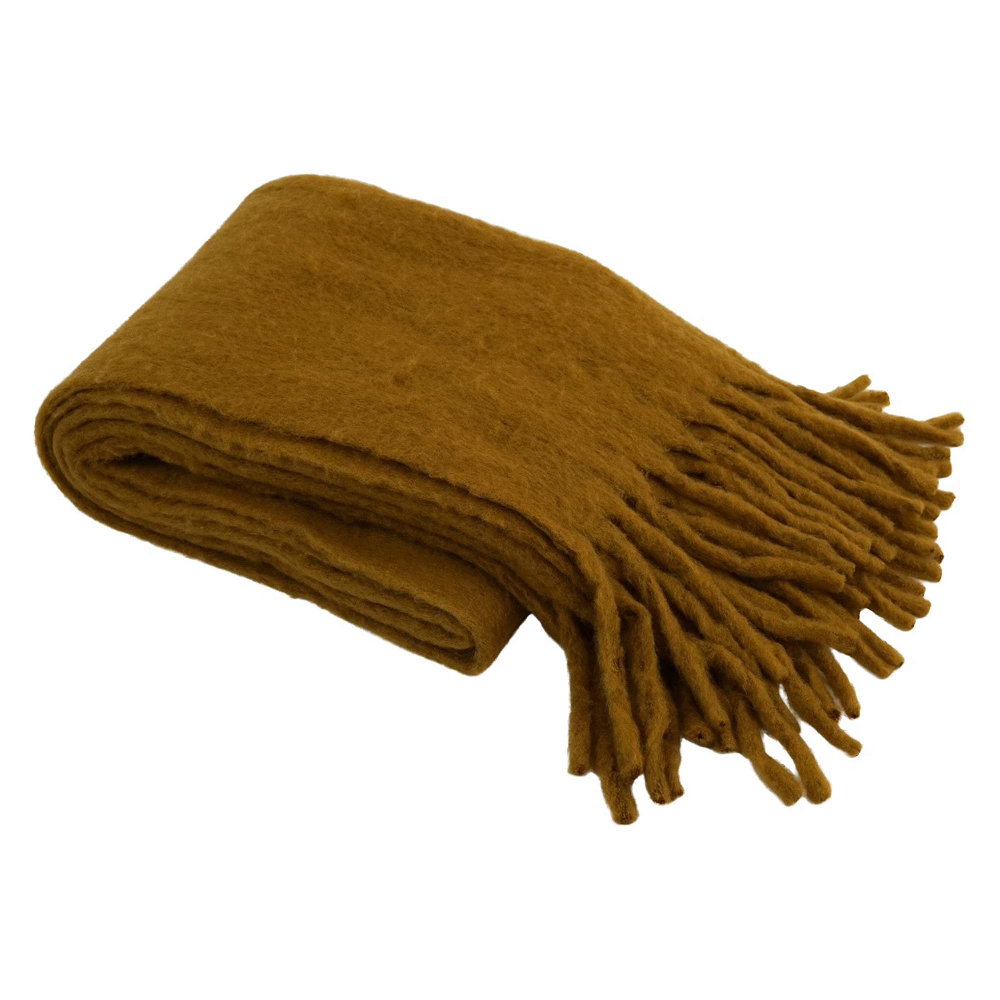 Werner Voss Pläd Mohair Brun