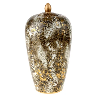 Werner Voss Vas med Lock Leopardmönster