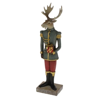 Werner Voss Dekorationsfigur <strong>Elk w. Gift</strong>  Flerfärgad