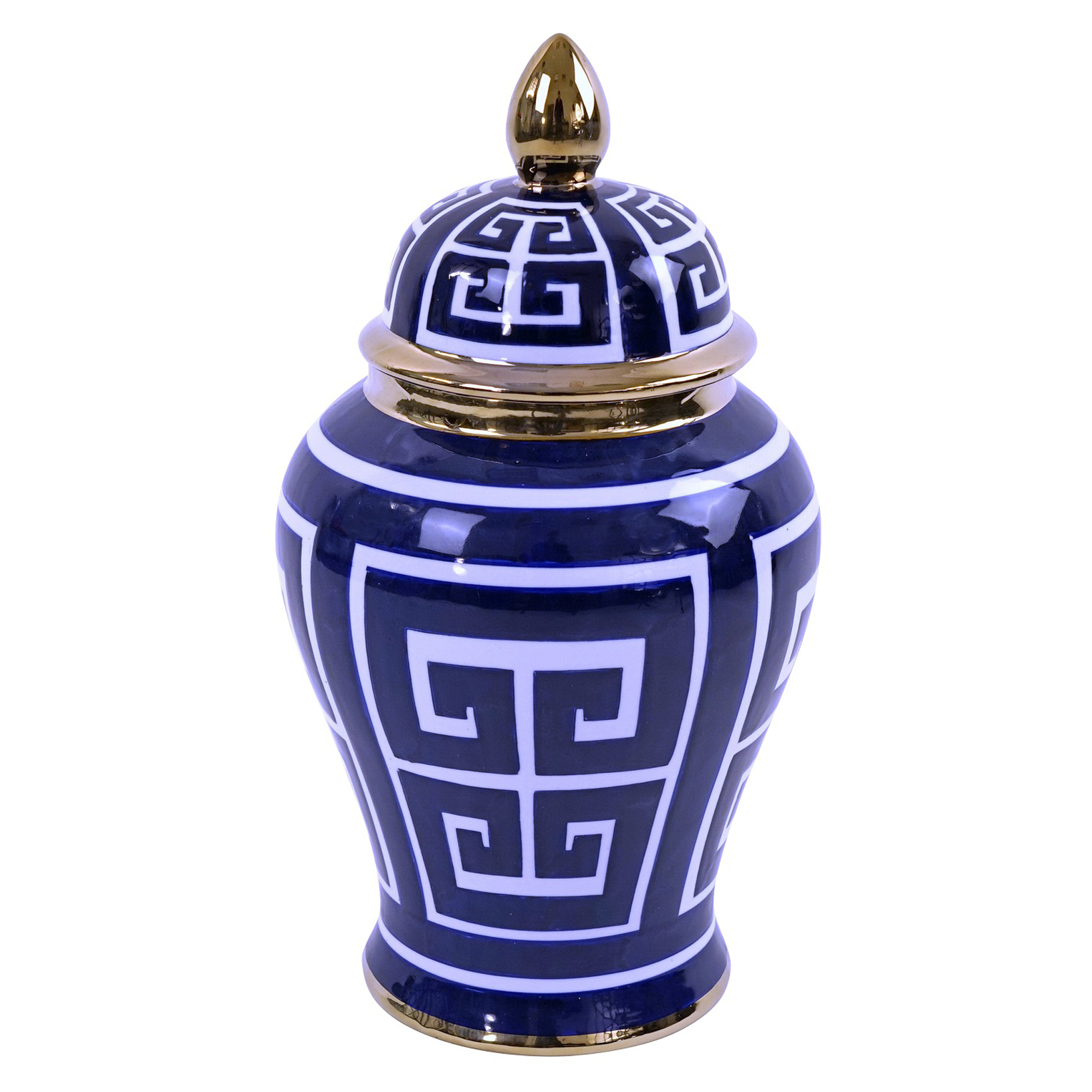 Werner Voss Vas med Lock S Blå, Vit