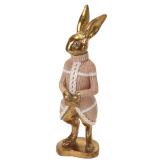 Werner Voss Dekorationsfigur <strong>Rabbit</strong>  Woman Guld, Rosa