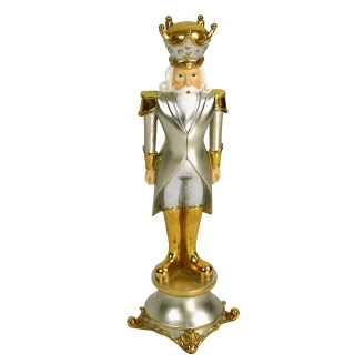 Werner Voss Dekorationsfigur Nötknäppare Vit, Guld