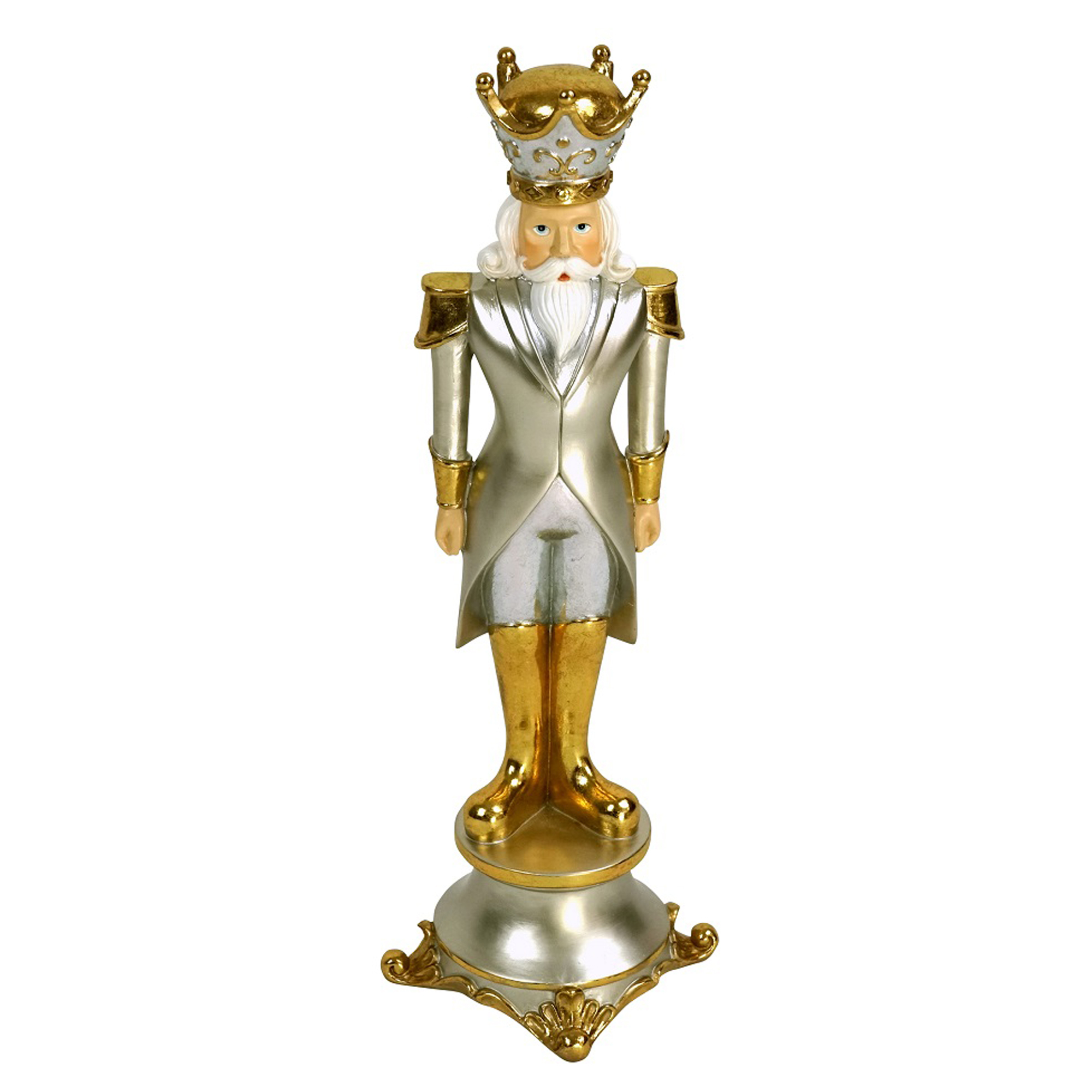 Werner Voss Dekorationsfigur Nötknäppare Vit, Guld