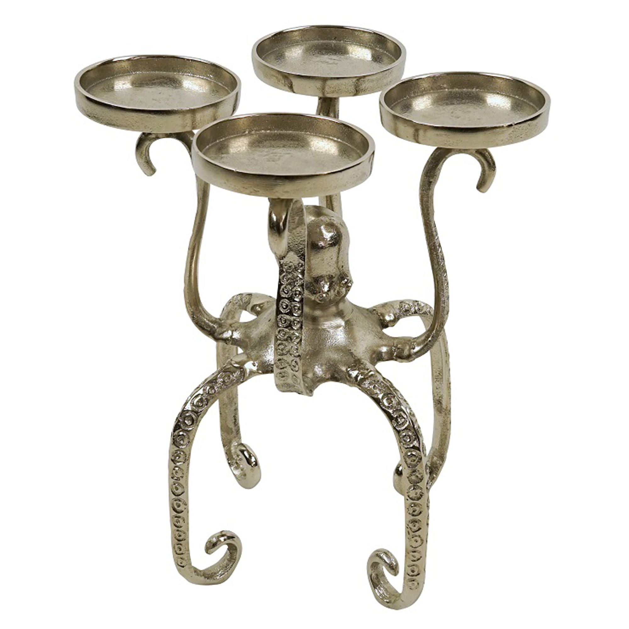 Werner Voss Ljusstakar Octopus Silver