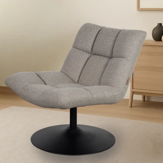 Dutchbone Loungefåtölj <strong>Bar</strong>  Ljusgrå