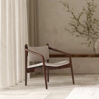 Dutchbone Loungefåtölj <strong>Torrance</strong>  Beige