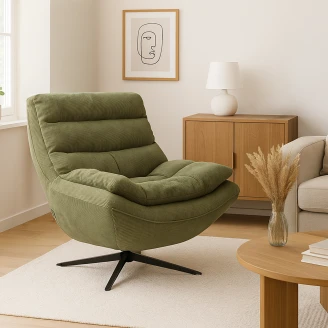 Dutchbone Loungefåtölj <strong>Vince</strong>  Grön