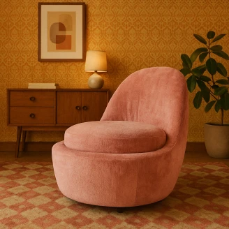 Loungefåtölj <strong>Larian</strong>  Rosa